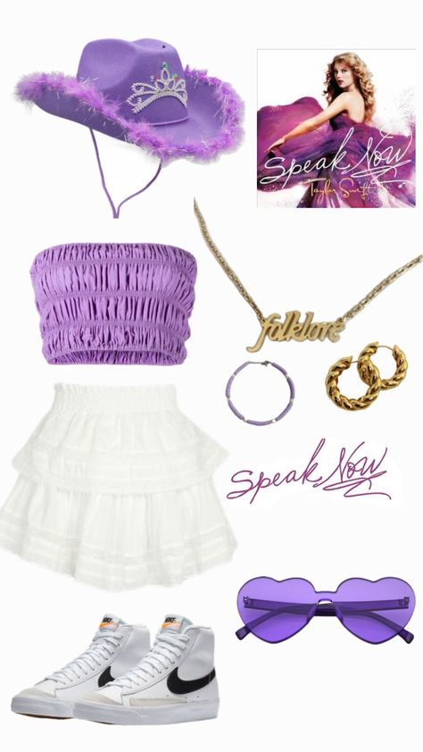 speak now!! Taylor Swift Speak Now Accesories, Speak Now Ears Outfits, Taylor Swift Speak Now Halloween Costume, Speak Now Album Outfits, Ears Tour Outfit Ideas Speak Now, Speak Now Taylor Swift Era Outfits, Speak Now Era Outfit Ideas, Speak Now Accessories, Speak Now Outfit Inspiration