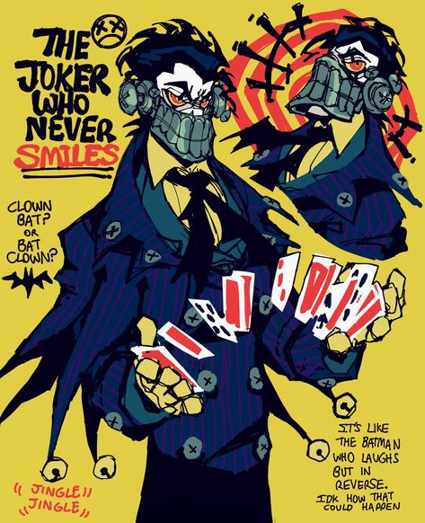 the noodle on Twitter: "so if there's a batman who laughs is there a joker who never smiles?… " Batman Who Laughs, Noodle Art, The Noodle, Arte Indie, Swag Art, Superhero Design, The Joker, Cartoon Character Design, Superhero Art