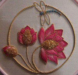 Gold Work Embroidery, Gaun Fashion, Crazy Quilting, Embroidery Hand, Handmade Embroidery Designs, Hand Work Embroidery, Pola Sulam, Brazilian Embroidery, Japanese Embroidery