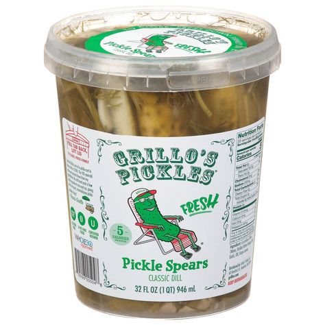 Dill Pickle Spears, Pickle Brands, Pickle Spears, Store Snacks, Healthy Groceries, Food Additives, Distilled White Vinegar, Fresh Dill, Dill Pickle