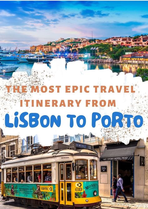 There are many advantages to traveling by car through Portugal. Among them are the quality of the roads, the value of the rental car, the geography of Portugal itself, and so much more. Traveling by car allows you to stop wherever you want, at your own pace. In this post we will tell you about the perfect road trip itinerary between Lisbon and Porto, all the things you can do and places you can visit Lisbon To Porto Road Trip, Douro River Cruise, Traveling By Car, Travel Overseas, Lisbon Portugal Travel, Travel Portugal, Portugal Vacation, Europe 2024, Places In Portugal