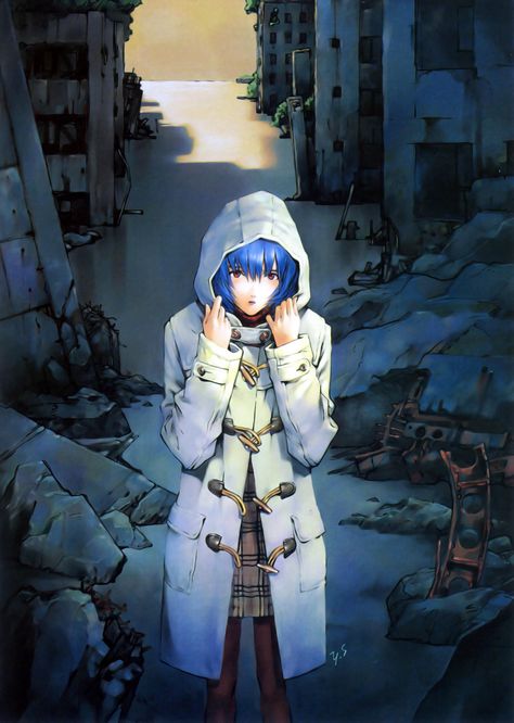 Ayanami Rei Yoshiyuki Sadamoto, Evangelion Art, Neon Evangelion, Rei Ayanami, Art Manga, Genesis Evangelion, Neon Genesis, Neon Genesis Evangelion, An Anime