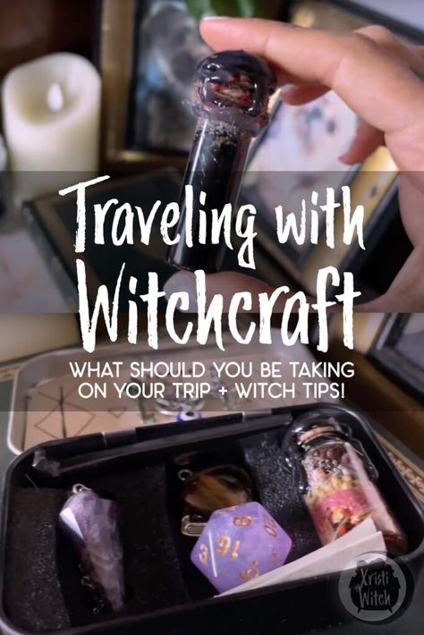 Traveling with Witchcraft: What you should be packing + witch travel tips! — Xristi Witch Travel Spell, Village Witch, Witchcraft Tools, Modern Day Witch, Spells That Actually Work, Witchcraft Altar, Witch Supplies, Witch Rituals, Travel Prep