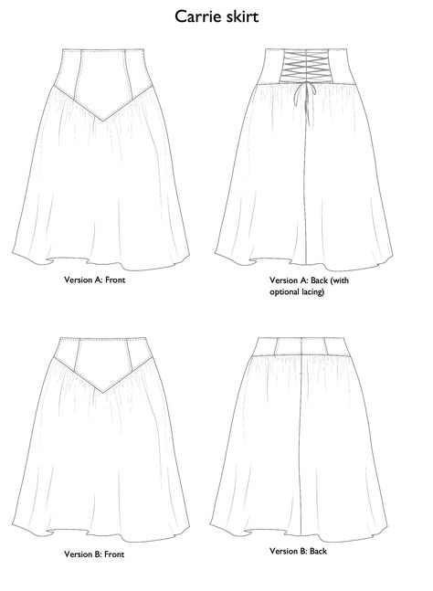 Vanessa Hansen in Carrie Skirt Panelled Skirt Pattern, Tie Skirt Pattern, Paneled Skirt Pattern, Skirt Sewing Pattern Free, Long Skirt Pattern, Sewing Patterns Skirt, Costume Sewing, Find Style, Skirt Sewing Pattern