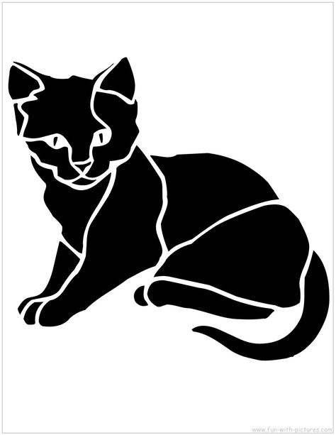 stencils | Kitten Stencil Homemade Photo Frames, Cat Template, Animal Stencil, Free Cat, Glass Engraving, Stencils Printables, Free Cats, Kittens Playing, 카드 디자인