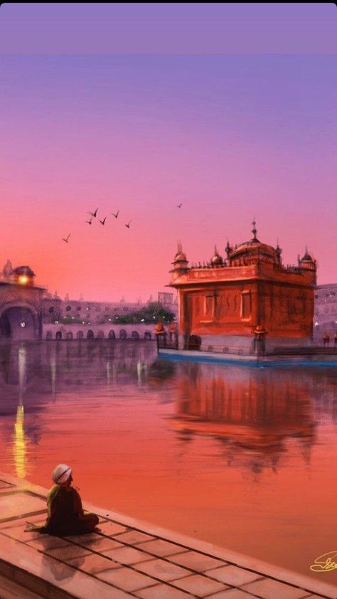 #goldentemple #waheguru #gurbani #amritsar #punjab Golden Temple Sunset, Sikhi Wallpapers Aesthetic, Sikhism Aesthetic Wallpaper, Gurudwara Wallpaper, Sikh Aesthetic, Sikhism Wallpapers, Sikhism Aesthetic, Punjabi Aesthetic Wallpaper, Punjab Aesthetic