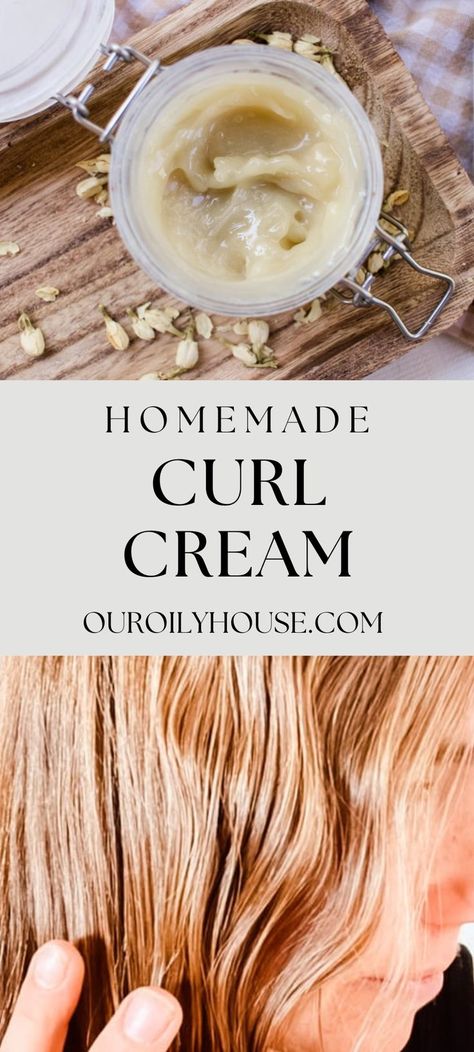 Diy Natural Curl Cream, Diy Natural Curly Hair Cream, Diy Hair Cream For Curly Hair, Shea Butter Hair Cream Diy, Diy Mousse For Hair, Diy Curling Cream, Curling Cream For Wavy Hair, Wild Yam Cream Recipe Diy, Diy Wild Yam Cream