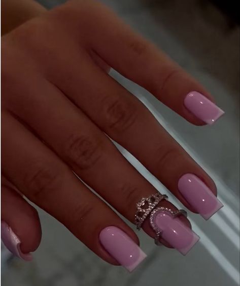 Pink Powder, Short Acrylic, Short Acrylic Nails Designs, Short Acrylic Nails, Nails Designs, Acrylic Nail Designs, Nails Nails, Pink Nails, Cute Nails