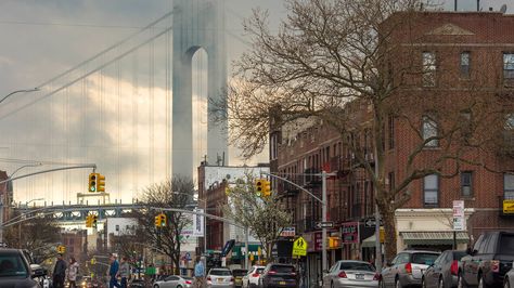 New York City Boroughs ~ Brooklyn | Surreal view of the Verrazano-Narrows Bridge from Bay Ridge Bay Ridge Brooklyn, Nyc Queens, Brooklyn Neighborhoods, Old Neighborhood, Brooklyn Girl, Lock Repair, New York Harbor, Here There And Everywhere, Skyscraper Architecture