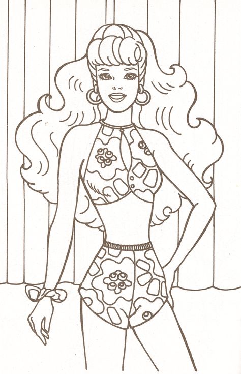 Miss Missy Paper Dolls: Barbie Coloring Pages Part 1 Barbie Coloring Book, 80s Coloring, Beach Coloring Pages, Barbie Drawing, Barbie Coloring Pages, Barbie Coloring, Summer Coloring Pages, Coloring Pages For Adults, Disney Coloring Pages