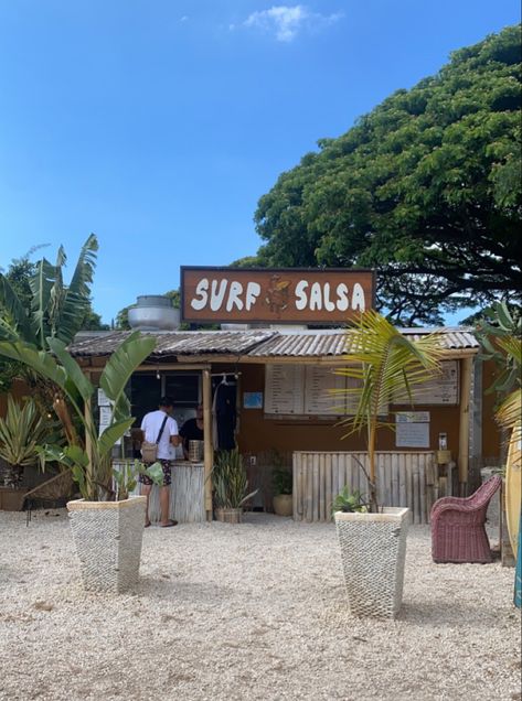 Beach Store Aesthetic, Hawaii Shack, Hawaii Typography, Hawaii Beach House, Hawaiian Lifestyle, Surf Bar, Tropical Bar, Store Architecture, Mexican Beach