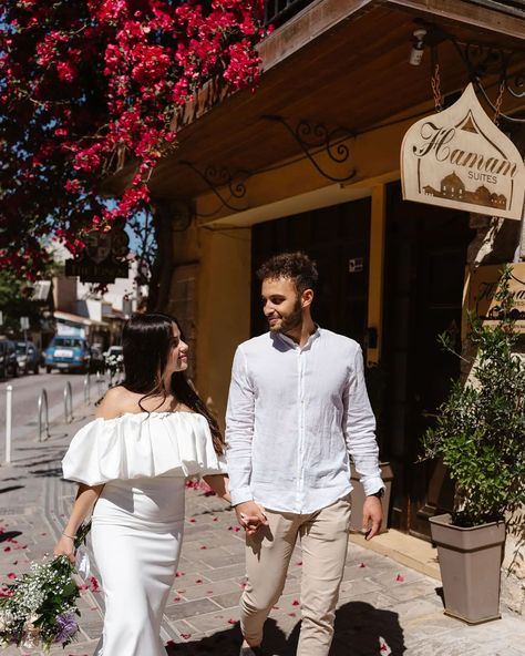 ✨️ Manifesting more Destination Weddings in Greece Wandering the beautiful old town of Chania with Olivia & Lefteris...with a picturesque venetian harbour, an abundance of pink flowers and some of the bluest water I've ever seen, Chania stole my heart 🩷 Now one of my most favourite islands, Crete has everything to offer for your destination wedding from stunning Wedding venues, awesome wedding suppliers and a huge variety of landscapes, the perfect backdrop for your greek wedding 🇬🇷 ...A ... Crete Wedding, Weddings In Greece, Greece Destinations, Stunning Wedding Venues, Destination Wedding Inspiration, Relaxed Wedding, Greece Wedding, Greek Wedding, London Wedding