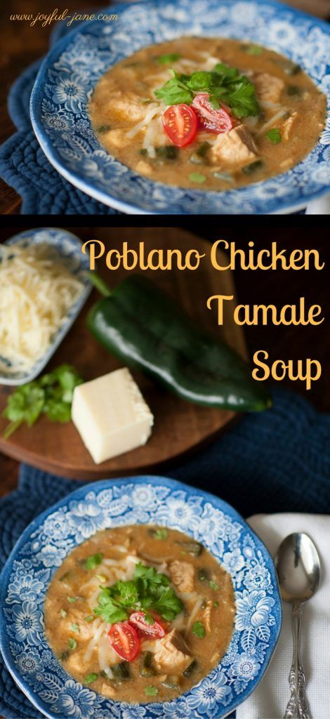 Poblano Chicken Tamale Soup Chicken Tamale Soup, Tamale Soup Recipe, Tamale Soup, Thm Soup, Thm Bread, Breads And Rolls, Chicken Tamale, Poblano Chicken, Thm Meals