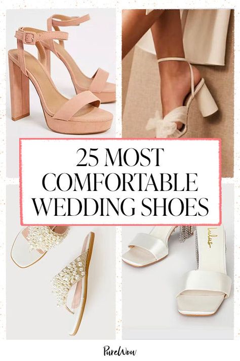 Diy Wedding Heels, Comfortable Bridesmaid Shoes, Shoes For Wedding Guest, Platform Bridal Shoes, Comfortable Wedding Heels, Outdoor Wedding Shoes, Best Comfortable Shoes, Comfortable Wedding Shoes, Fall Wedding Shoes