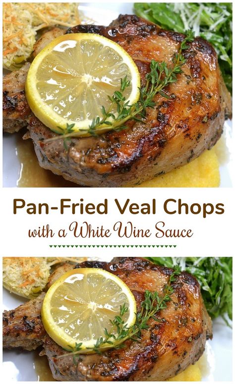 Veal Chop Marinade, Stuffed Veal Chop Recipes, Bone In Veal Chops, Veal Chops Pan Seared, Veal Steak Recipes, Veal Shoulder Chop Recipes, Veal Recipes Easy, Veal Chops Recipes Ovens, Veal Chuck Chop Recipes