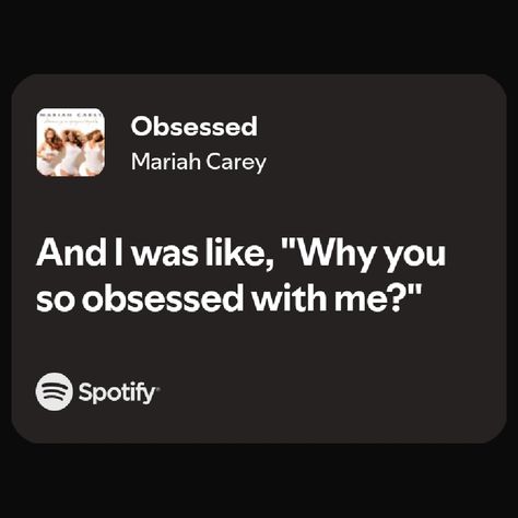 Mariah Carey Obsessed, Obsessed With Me, Mariah Carey, Songs