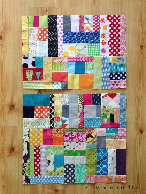 Scrap Blocks, Crumb Quilts, Crumb Quilt, Crazy Quilt Blocks, Scrappy Quilt Patterns, Crazy Mom, Bonnie Hunter, String Quilts, Quilt Care