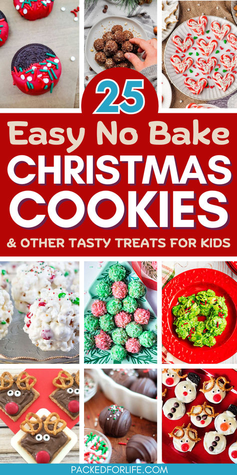 A colorful collage of super easy Christmas treats and cute Christmas desserts, featuring festive cookies, holiday-themed snacks, and no-bake sweets perfect for kids. Easy Baked Christmas Treats, Holiday Treats For Gifts, Must Make Christmas Cookies, Christmas Cookies And Desserts, Everything Christmas Cookies, Christmas Cookie Assortment Gift Ideas, Christmas Cookie Bouquet Ideas, Simple Holiday Baking Ideas, Easy Xmas Treats To Make