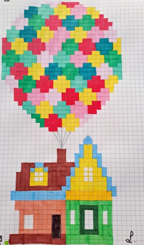 Pixel Art Big Pixels, Pixilated Art Aesthetic Wallpaper, Drawings On Square Paper, Cute Pixel Art Ideas, Graph Art Pattern, Grid Drawing Ideas Easy, Graphing Paper Drawings, Pixelated Drawings, Pixel Art Inspiration