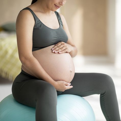 What exactly is a birth ball? A birth ball is simply an exercise ball. The name “birth ball” is used affectionately when it’s used to prepare for, or during labor. . #spinningbabies #birthball #pregnancyandbirth #prenatalmovement Pregnancy Yoga Ball, Pregnancy Pilates, Spinning Babies, Birthing Ball, Exercise Ball, Yoga Ball, Pregnancy Yoga, Big Balls, An Exercise