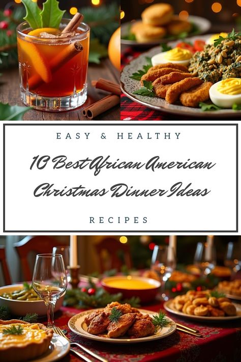 Whet your appetite with 10 tantalizing African American Christmas dinner ideas that will elevate your holiday feast to new heights. Get ready to savor a culinary celebration like never before! Christmas Dinner Ideas Soul Food, Christmas Meal Ideas Black People, Haitian Christmas Dinner, Christmas Dinner Ideas Black Family, Soul Food Christmas Dinner Menu Ideas, Fancy Christmas Dinner Ideas, Christmas Dinner Black People, Soul Food Christmas Dinner, Holiday Brunch Ideas Christmas