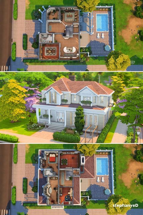 Sims House Ideas Layout, Sims 4 Family House, Sims Family, The Sims 4 Sims, Sims 2 House, Sims 4 Houses Layout, Lotes The Sims 4, Sims 4 Sims, Sims Freeplay Houses