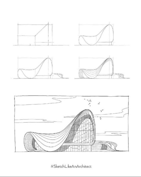 Buldings Idea Sketch, Section Drawing Architecture Hand Drawn, Architecture Concept Drawings Ideas, Architectural Facade Design, Interior Design Sketches Perspective, Simple Architecture Drawing, Sketch Architecture, Interior Design Sketchbook, Architecture Drawing Sketchbooks