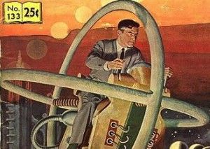 Top ways to search the Internet for time travelers | EarthSky.org 1950s Space Art, Herbert George Wells, Time Travelers, Sci Fi Spaceships, Atomic Era, The Jetsons, Atomic Age, Futurama, Retro Futurism