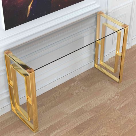 Mirrored Console Table, Floor Shelf, Glass Console Table, Design Toscano, Wood Console Table, Wood Console, Sofa Tables, Coffee Table With Storage, Everly Quinn