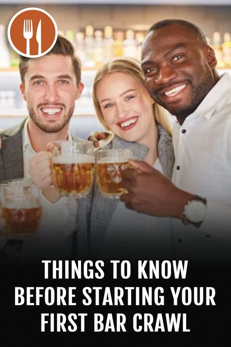 Here are 12 tips to make your first bar crawl a success. We've covered everything you need to know so you remember it for all the right reasons. Bar Crawl Themes Ideas, Bar Crawl Birthday Ideas, Holiday Bar, Bar Crawl, Drinking Shirts, Food Tips, Daily Meals, A Bar, Fun Drinks