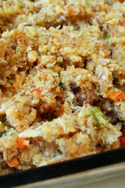 Seafood Cornbread Dressing, Seafood Cornbread, Seafood Dressing Recipe, Seafood Dressing, Homemade Cornbread Dressing, Dressing Recipes Thanksgiving, Philadelphia Torte, Bread Dressing, I Heart Recipes