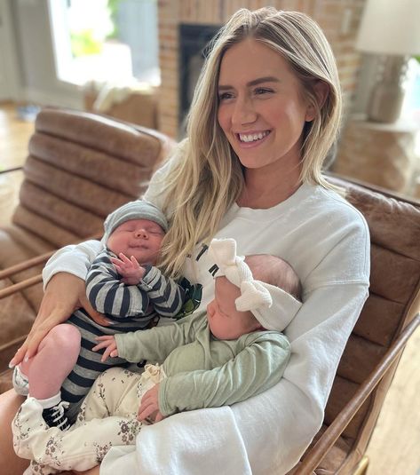 Nursing Twins, Lauren Burnham, Arie Luyendyk Jr, Tandem Nursing, Breastfeeding Twins, Emily Maynard, Twin Baby Boys, Bachelor Nation, Second Baby