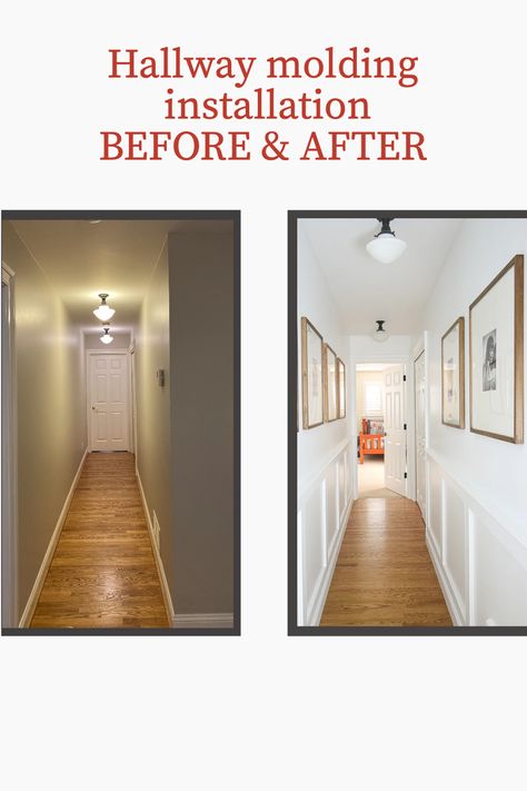 Hallway Use Ideas, How To Make Hallways Look Wider, Elongate Hallway, Make A Hallway Look Wider, How To Brighten A Hallway, Make Narrow Hallway Look Wider, Hallway Leading To Bedroom, Hallway Kitchen Remodel, Add Character To Hallway