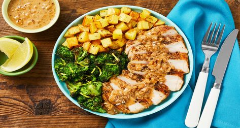 Steakhouse-Style Pork Chops Recipe | HelloFresh Honey Glazed Pork Tenderloin, Glazed Pork Tenderloin, Honey Pork, Balsamic Pork, Glazed Pork, Hello Fresh Recipes, Honey Glazed, Honey Glaze, Pork Tenderloin Recipes