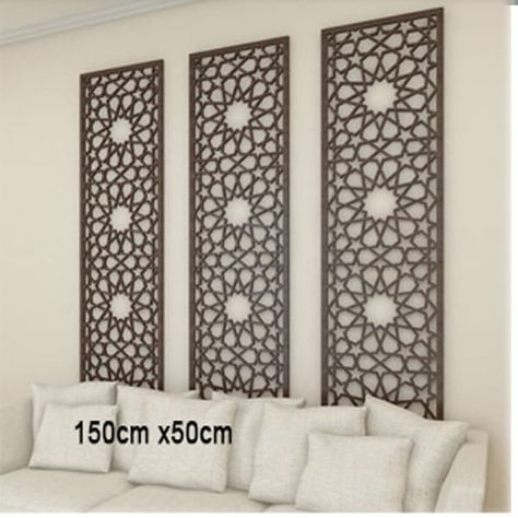 Headboard For Bed, Tv And Fireplace, Street Bedroom, Wall Screen, Moroccan Wall, Interior Design Per La Casa, Moroccan Interiors, Islamic Decor, Decorative Screens