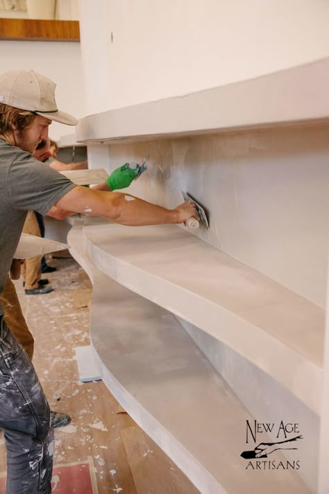 Plastered Shelves, Plasterboard Shelves, Stone Shelves, Concrete Shelves, Built In Stucco Shelves, Stone Shelf, Plaster Shelves, Plaster Shelf, Tadelakt Shelves