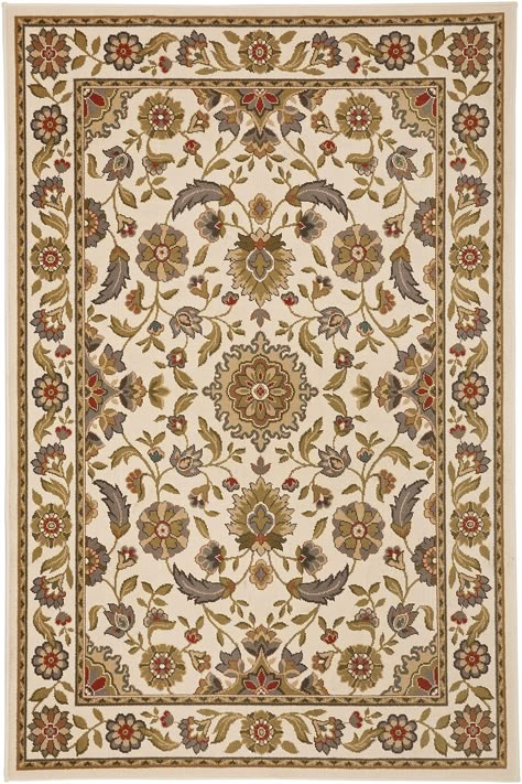 Symphony Hollandale Ivory Area Rug Luxury Carpet Design, Arabic Rug, Islamic Design Pattern, Carpet Print, Traditional Carpet, Carpet Designs, Floral Carpet, Print Design Art, Pixel Art Grid