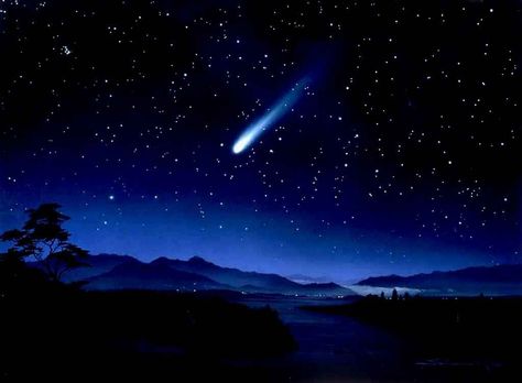 Sign of Divinity reminding people existence of higher life    Good Omen    shooting star - Google Search Star Watching, Cer Nocturn, Meteor Lights, Sky Gif, Rhapsody In Blue, Starry Starry Night, Stars Wallpaper, Slaap Lekker, Meteor Shower