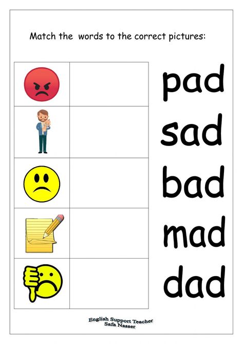 CVC words online worksheet for kg. You can do the exercises online or download the worksheet as pdf. Cvc Sentences Worksheets, Sentences With Cvc Words, Cvc Am Words Worksheets, Ad Cvc Words Worksheets, Ad Family Words Worksheet, Writing Practice For Kids, Phonics Cvc Words, Phonics Cvc, Cvc Worksheets