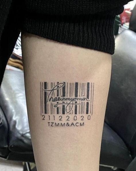 Barcode Tattoo Design, Coding Tattoo, Bar Code Tattoo, Barre Code, Libra Tattoos, Barcode Tattoo, Barcode Design, Libra Tattoo, Tattoo Cover Up