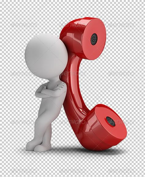 3d small person standing next to a large handset. 3d image. Transparent high resolution PSD with shadows. Alpha channel. Vr Advertising, Call Image, Creative Logo Design Art, Sculpture Lessons, Render Design, Real Estate Marketing Design, Animated Emoticons, Small People, Raster To Vector