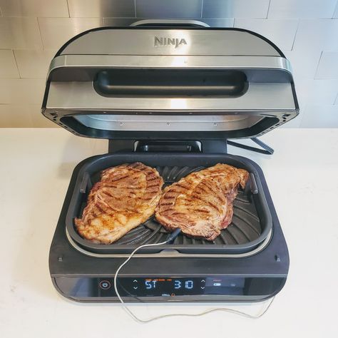 NINJA FOODI SMART XL GRILL - Grill Recipes Chicken, Ninja Grill, Ninja Cooking System Recipes, Recipes Using Bananas, Meat Lover, Ninja Recipes, Inanimate Objects, Grill Recipes, Crisp Recipe