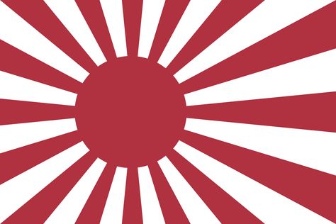 Japanese Empire, Flag, Japan, Pattern, Red, Pins