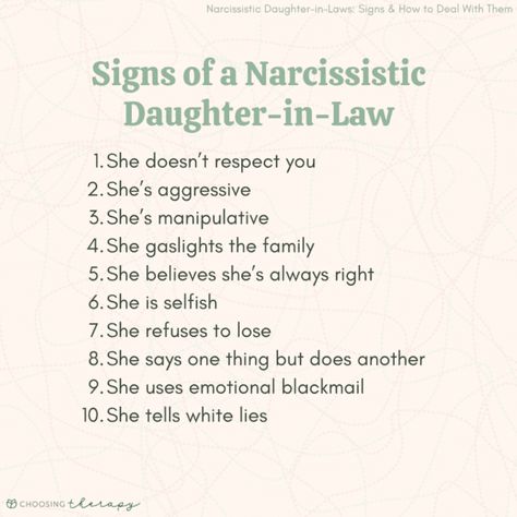 Is Your Daughter-in-Law a Narcissist? 10 Signs to Be Aware of Narcissistic Daughter In Law, Narcissistic Daughter, Daughter In Law Quotes, Grey Rock Method, Emotional Blackmail, Difficult Relationship, Mother Daughter Relationships, Narcissistic Mother, Family Therapy