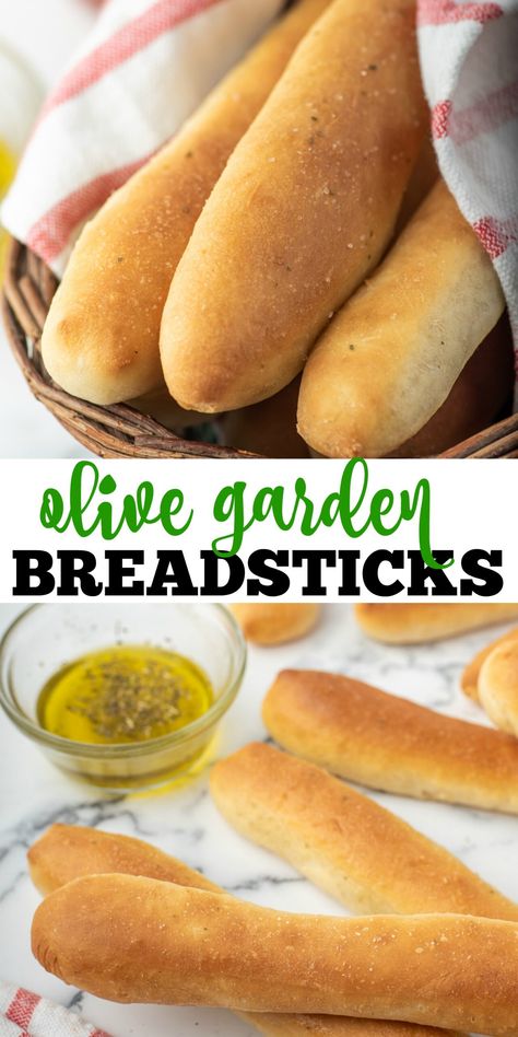 Olive Garden Breadsticks, Homemade Breadsticks, Olive Garden Recipes, Bread Sticks Recipe, Garlic Breadsticks, Mixer Recipes, Bread Sticks, Italian Dinner, Homemade Italian