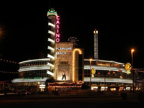 CASINO Building, Pleasure Beach Resort, Blackpool. Home to The Grill, two theatres and much more. Casino Building, Bottle Girl, Bottle Girls, Building Structure, Character Reference, Blackpool, The Grill, Beach Resort, Above And Beyond