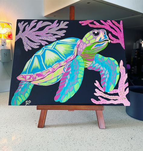 This Wall Hangings item by BeOceanMindedART has 11 favorites from Etsy shoppers. Ships from Tucson, AZ. Listed on May 13, 2024 Paint A Sea Turtle, Art Mini Toile, Sea Turtle Painting, Sea Turtle Wall Art, Turtle Wall Art, Painting Ocean, Turtle Painting, Canvas Painting Designs, Canvas Painting Diy