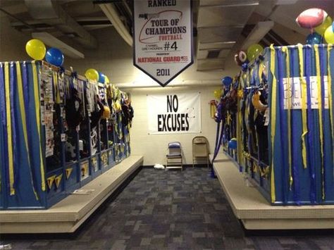 1000+ ideas about Football Locker Decorations on Pinterest ... Decorated Locker Rooms, Basketball Senior Night Locker Decorations, Baseball Locker Room Decorations, Decorating Lockers For Sports, Senior Football Locker Decorating Ideas, Senior Night Locker Decorations, Football Locker Room Decorations, Football Locker Decorations High School, Locker Decorating Ideas