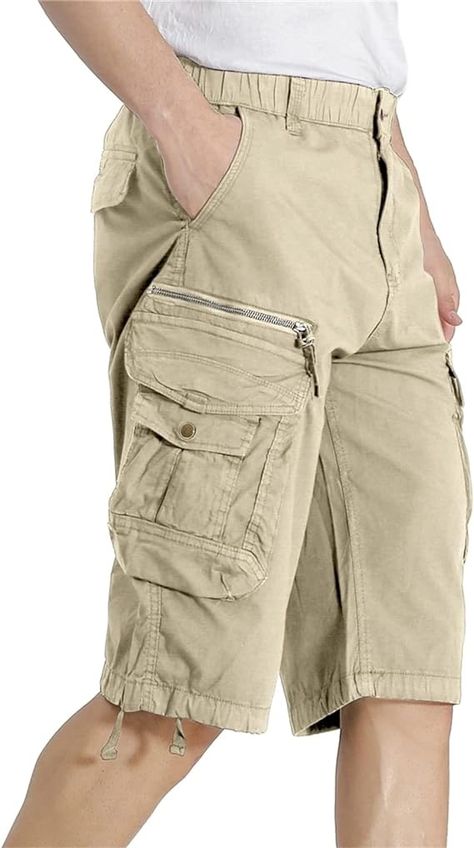 DGWZ Mens Elastic Waist Cargo Shorts Zipper Pocket Relaxed fit Stretch Lightweight Cotton Camo Cargo Shorts for Men | Amazon.com Pjo Halloween, Cargo Shorts For Men, Mens Cargo Shorts, Camo Cargo Shorts, Cargo Shorts Men, Shorts For Men, Cargo Shorts, Mens Shorts, Zipper Pocket