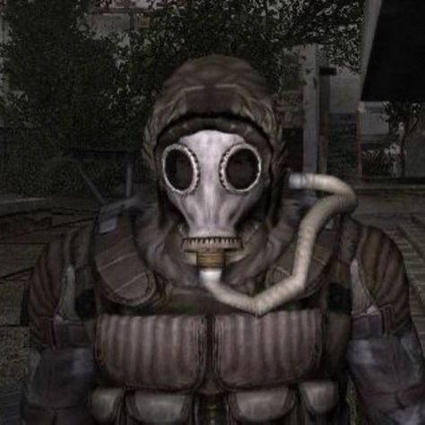 2001 Aesthetic, Mask Aesthetic, Cry Of Fear, Survival Horror Game, Real Model, Masked Man, Military Men, Gas Mask, Graphic Poster